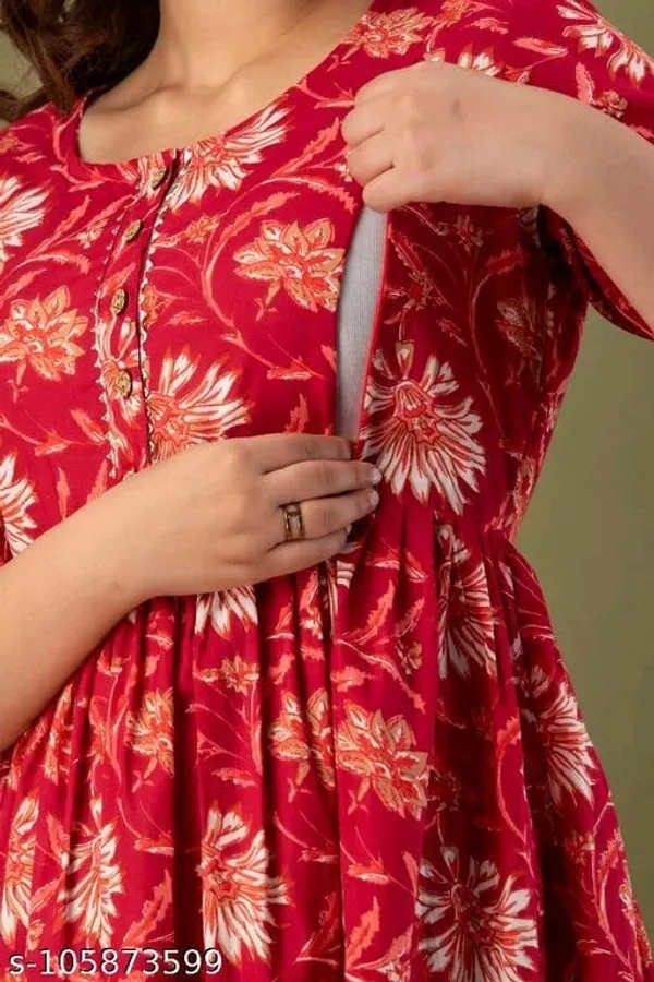 Red_Cotton_Maternity_Gown_By_Nevisha_Style